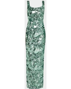 HELSI Iris Sequin Sleeveless Gown - Green
