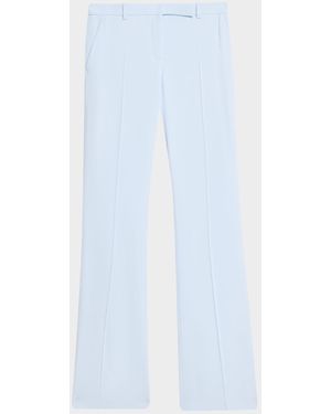 McQueen Bootcut Leaf Crepe Pants - White