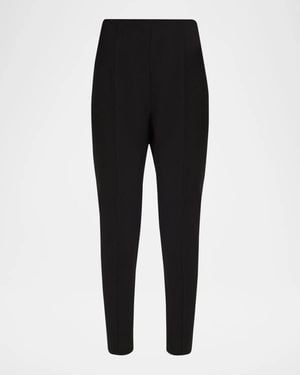 Carolina Herrera Emilie Seamed Skinny-Leg Ankle Pants - Black
