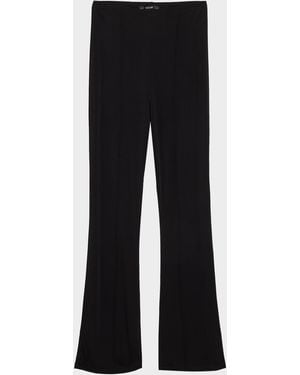 Toccin Gemma Seamed Flare Pants - Black