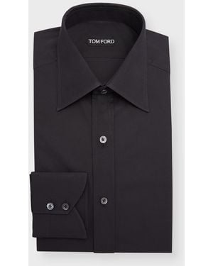 Tom Ford Apos;S Cotton Dress Shirt - Black