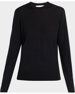 Michael Kors Crewneck Wool-Blend Sweater - Black