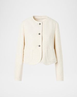 Akris Punto Summer Boucle Single-Breasted Jacket - Natural