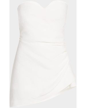 Alexis Zalik Strapless Romper - White