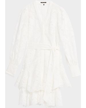 Kobi Halperin Gillian Floral Lace Shirtdress - White