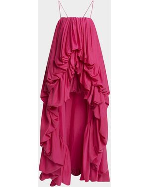 Chloé Sleeveless High-Low Balloon Jumpsuit - Pink