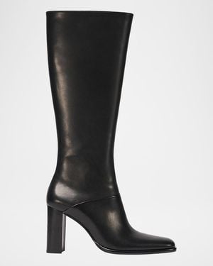 Jonathan Simkhai Carolyn 85Mm Leather Knee-High Boots - Black