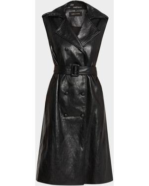 Kobi Halperin Val Double-Breasted Midi Coat Dress - Blue
