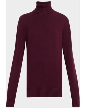 Michael Kors Joan Turtleneck Cashmere Sweater - Purple
