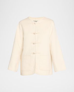 Rohe Double-Wool & Cashmere Jacket - Natural