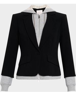 Cinq À Sept Khloe Le Petit Zip-Front Blazer - Blue