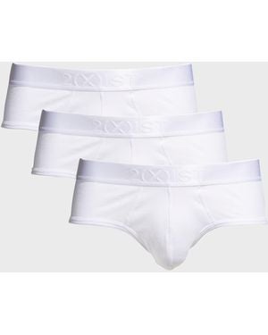 2xist Apos;S 3-Pack Pima Cotton Contour Pouch Briefs - White