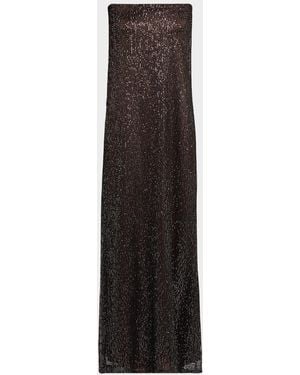 Twp Carolyns Embellished Strapless Gown - Multicolor