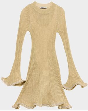 Jonathan Simkhai Zelda Embellished Knit Mini Dress - Natural