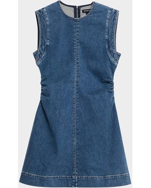 white christmas dresses Veronica Beard Raymond Denim Mini Dress | Midnight Wash main image 1