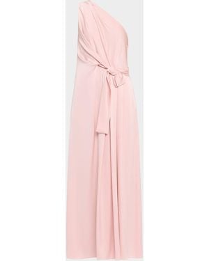 Emanuel Ungaro Genna Sleeveless One-Shoulder Gown - Pink