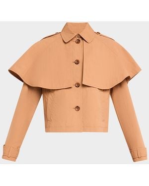 Ulla Johnson River Layered Jacket With Removable Cape - Multicolor