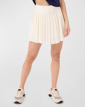 Terez Sugar Swizzle Action Tennis Skirt - Natural