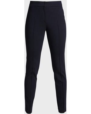 Akris Punto Mara Skinny Knit Pants - Blue