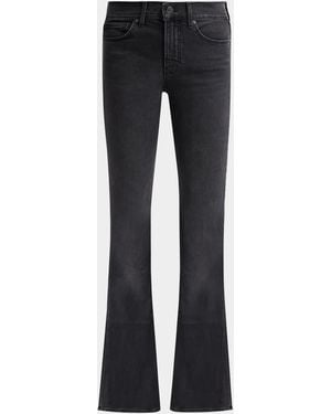 Veronica Beard Beverly Mid-Rise Skinny Flare Jeans - Blue