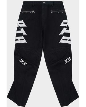 RTA Apos;S Chaparral Alwin Cotton Moto Pants - Black