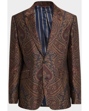 Etro Apos;S Milano Paisley Jacquard Sport Coat - Brown