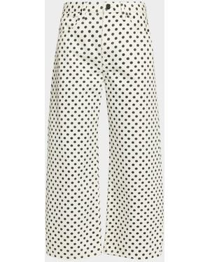 FRAME The Bow Crop Jeans - White