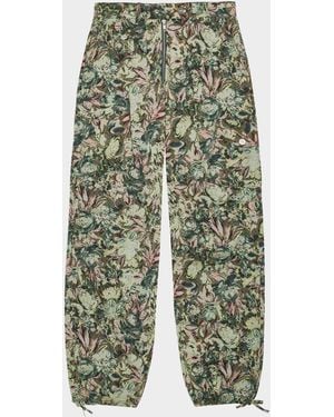 Ganni Tapestry Twill Cargo Pants - Green
