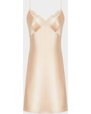 Lise Charmel Elegance Artist Lace-Trim Chemise - Natural