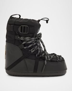 Moncler X Moon Boot Icon Low Padded Snow Boots - Black