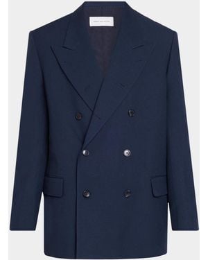 Dries Van Noten Apos;S Serge Twill Blazer - Blue