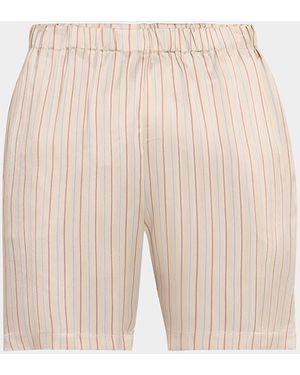 John Elliott Brushed Silk Shorts - Natural