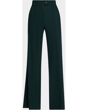 Zimmermann Valiant Wool Flare Pants - Blue
