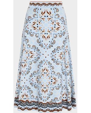 Cara Cara Sandrine Knit Midi Skirt - Blue