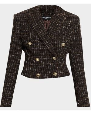 Generation Love Aytul Tweed Blazer - Black