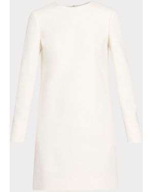 Adam Lippes Tilley Long-Sleeve Mini Dress - Natural