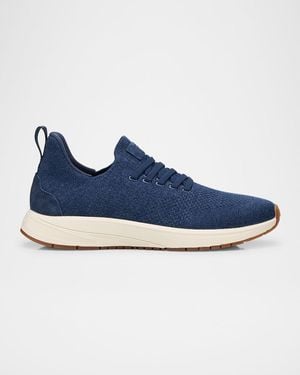 Peter Millar Odeon Knit Sneakers - Blue