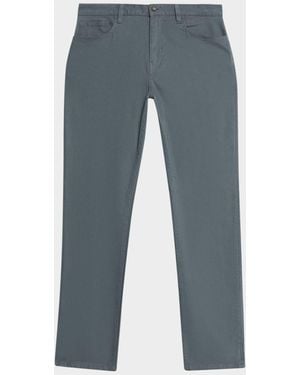 Vince Dylan Peached Cotton 5-Pocket Pants - Blue
