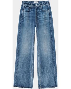 Rag & Bone Miramar Velvet Wide-Leg Pants - Blue