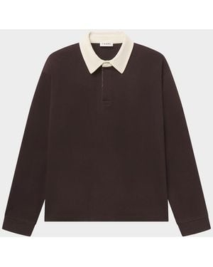 FRAME Apos;S Cotton Rugby Shirt - Brown