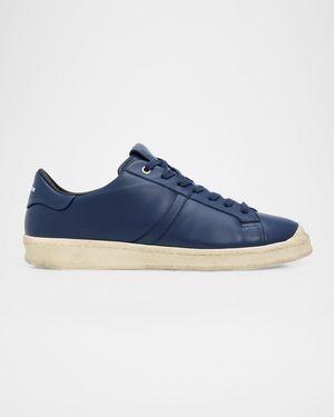 Jil Sander Apos;S Leather Low-Top Sneakers - Blue