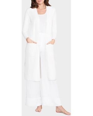 Barefoot Dreams Cozychic Long Cardigan - White