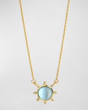 Syna 18K Mogul Sun Pendant Necklace - White