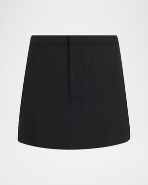 Still Here Kelly Nylon Mini Skirt - Black