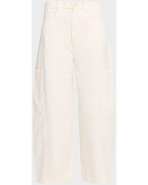 Jamie Haller The Baggy Painter Cropped Pants - White
