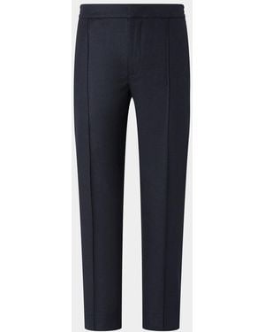 ZEGNA Apos;S Wool-Blend Pleated Pants - Blue