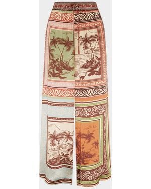 ALÉMAIS Alberta Silk Pants - White