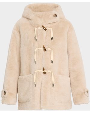 Kobi Halperin Rosie Hooded Faux Fur Coat - Natural