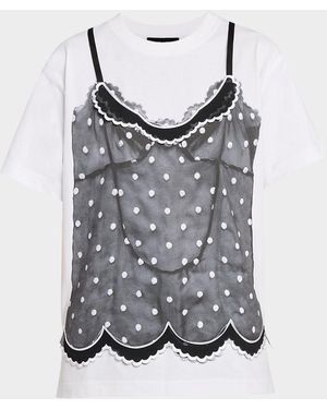 Marc Jacobs Trompe L & Apos;Oeil Cami T-Shirt - Gray