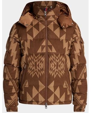 Moncler Apos;S Boislune Hooded Down Puffer Jacket - Brown